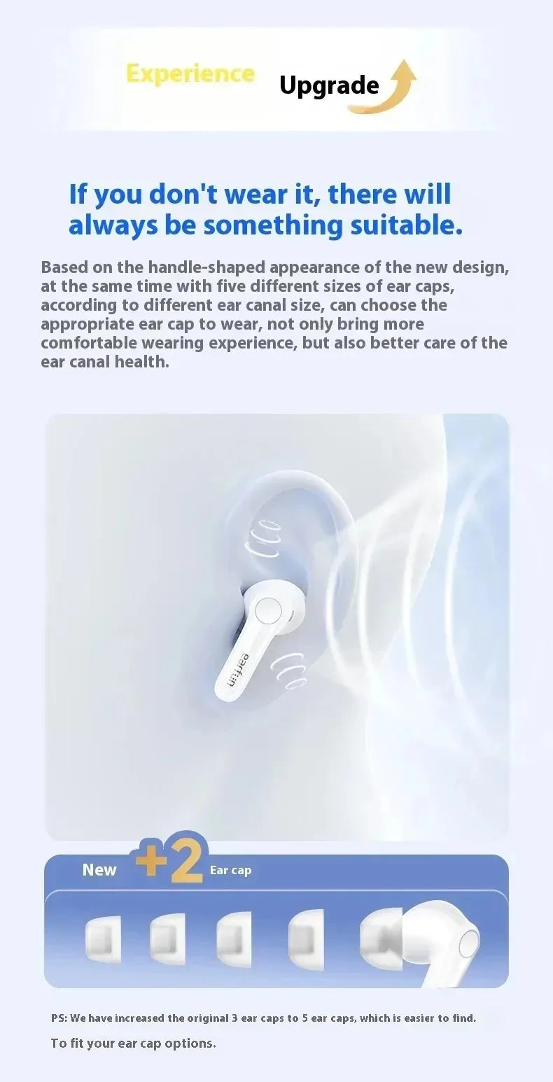 Bluetooth Earbuds - Active Noise Reduction Waterproof Gaming Earphones