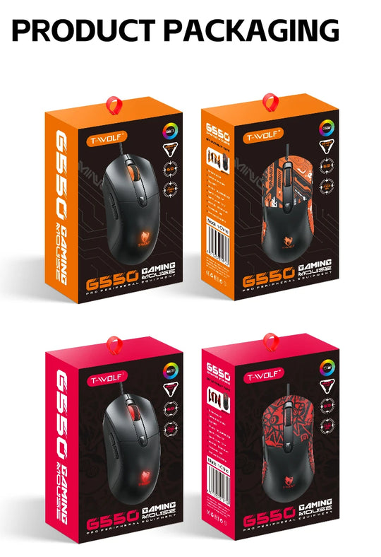 Wired Gaming Mouse - 6-Key High Precision Optical Mouse for PC & Laptop