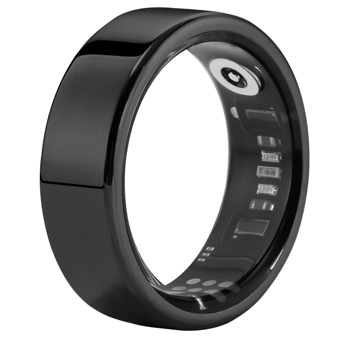 Smart Ring Fitness Tracker - Heart Rate Sleep Monitor with Charging Case