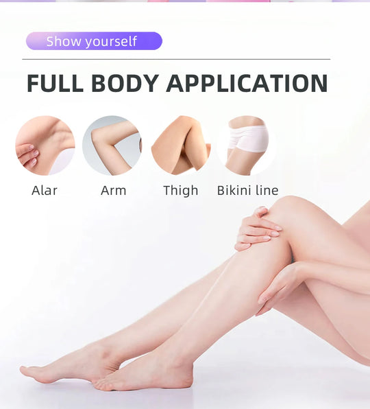 Rechargeable Lady Shaver & Epilator - Full Body Hair Removal, 30 Tweezers, Active Massage