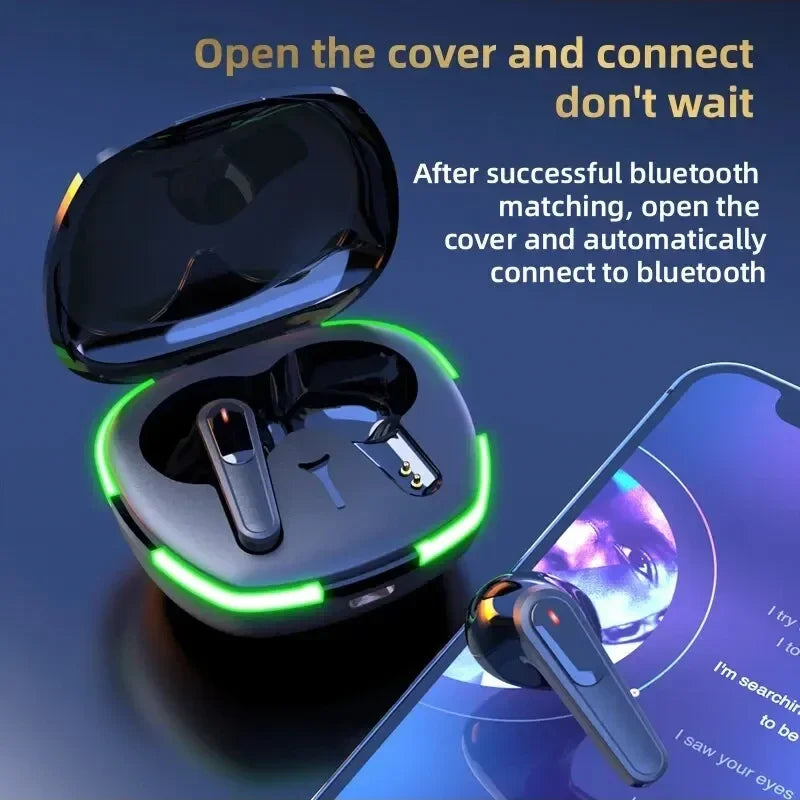 Pro60 TWS Bluetooth Earbuds - Noise Cancelling HiFi Stereo Sports Headset