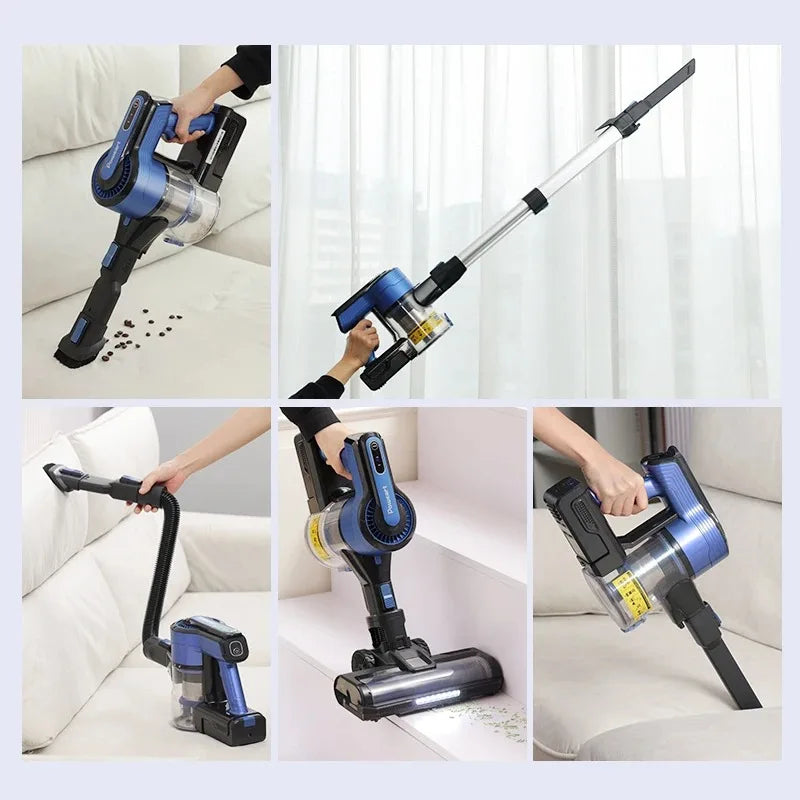 Cordless Vacuum Cleaner - 30KPa 8-in-1 Stick for Hardwood Floors, Pet Hair & Car