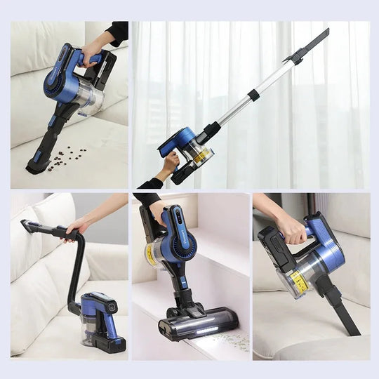 Cordless Vacuum Cleaner - 30KPa 8-in-1 Stick for Hardwood Floors, Pet Hair & Car