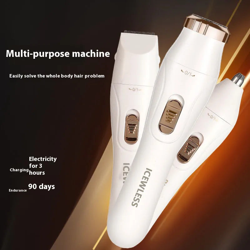 Portable Electric Lady Shaver - Armpit, Bikini, Arm, Leg & Face Hair Removal - Painless