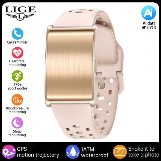 GPS Smart Watch - Heart Rate Blood Pressure Health Tracker Call Reminder