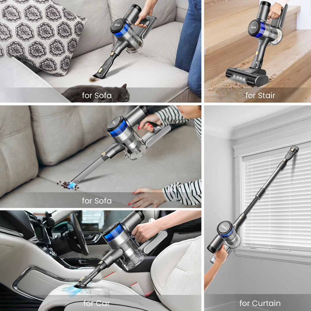 Stick Cordless Vacuum Cleaner for Hardwood Floor Pet Hair Home & Car