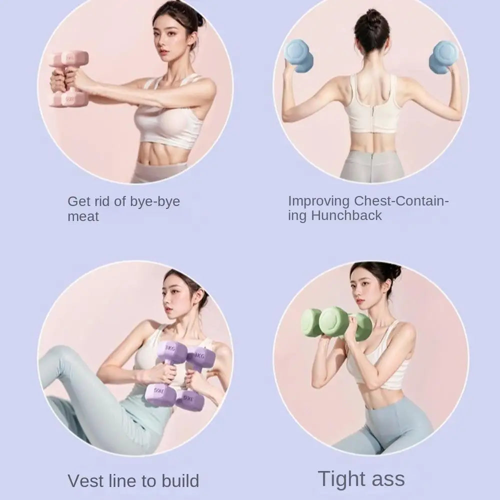 Fitness Dumbbell Set PVC Non-Slip