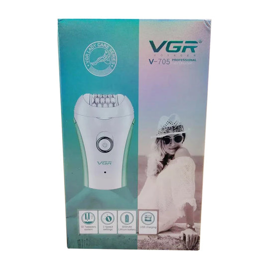 Women Electric Epilator - Wet & Dry, 32 Tweezers, 2 Speeds, USB Charging - for Face, Body, Legs & Bikini