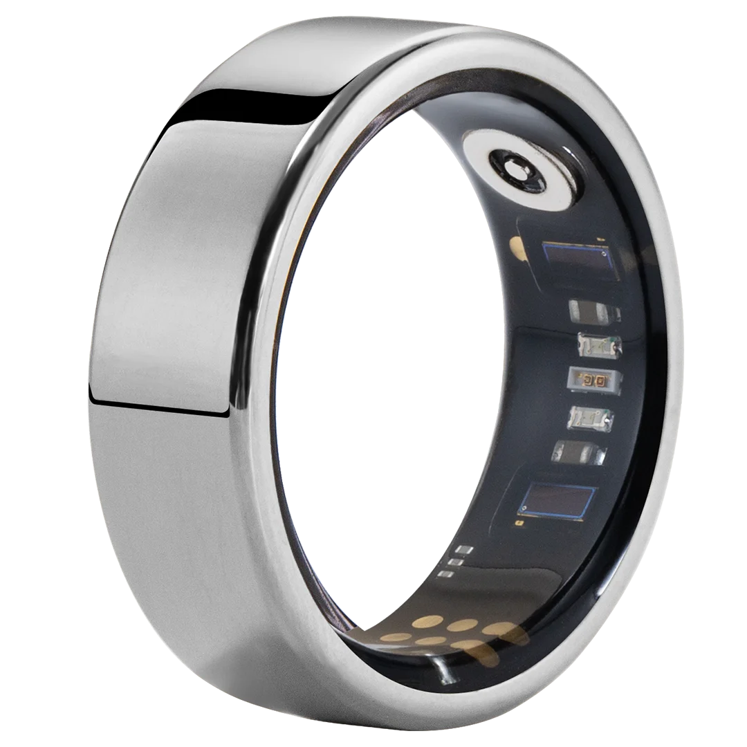 Smart Ring Fitness Tracker - Heart Rate Sleep Monitor with Charging Case
