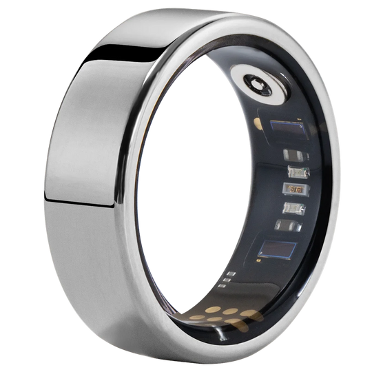 Smart Ring Fitness Tracker - Heart Rate Sleep Monitor with Charging Case