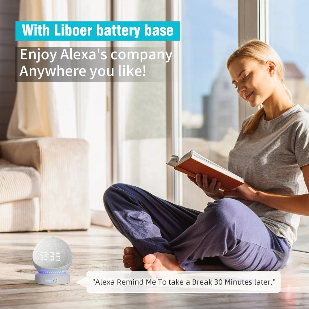 Echo Dot Battery Base - Portable Rechargeable Wireless Base for Echo Dot 4th & 5th Gen