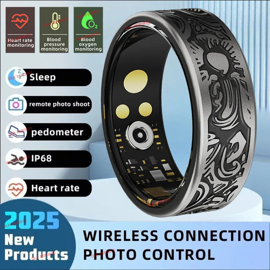 Smart Ring - Heart Rate Sleep Monitor IP68 Waterproof