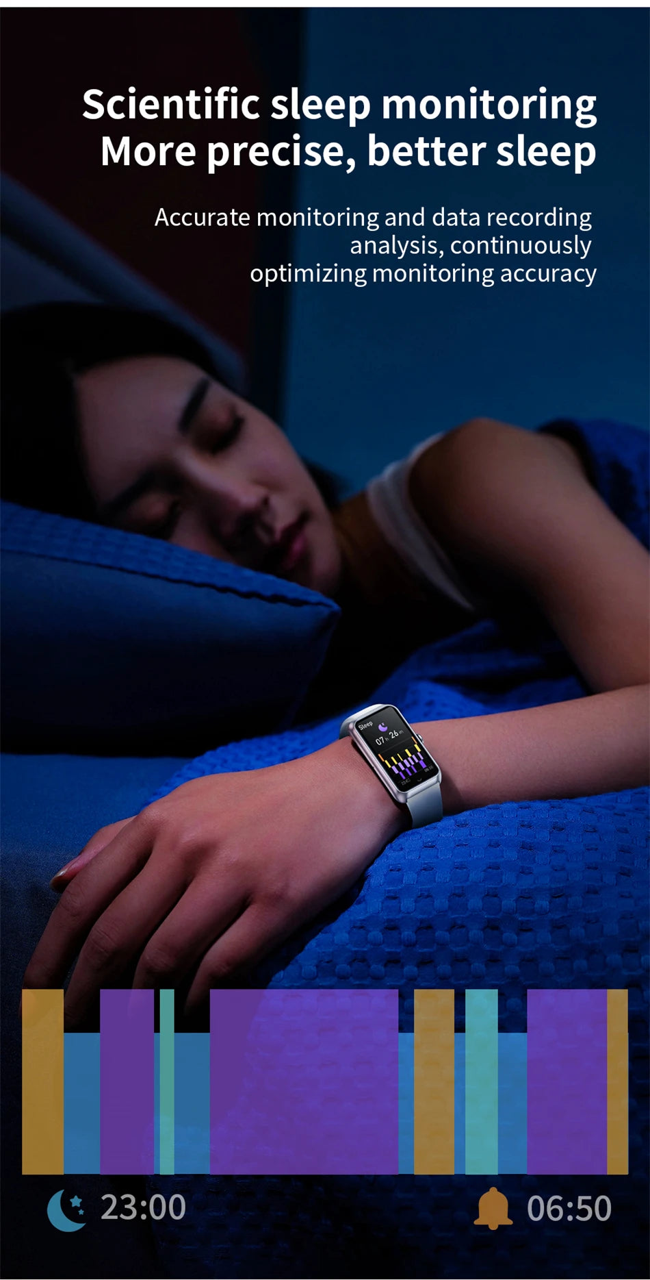Fitness Tracker with Heart Rate & Sleep Monitor - Waterproof Smart Watch for Women & Men