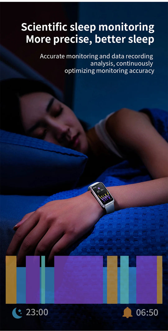 Fitness Tracker with Heart Rate & Sleep Monitor - Waterproof Smart Watch for Women & Men