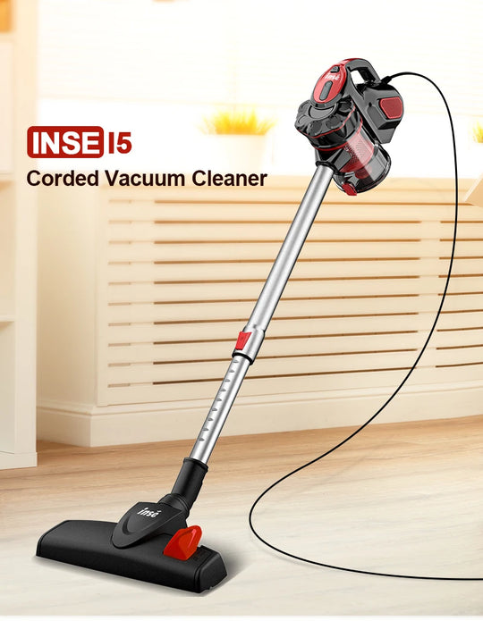 Corded Vacuum Cleaner - 18KPa 600W 4-in-1 Stick & Handheld for Home & Pet Hair