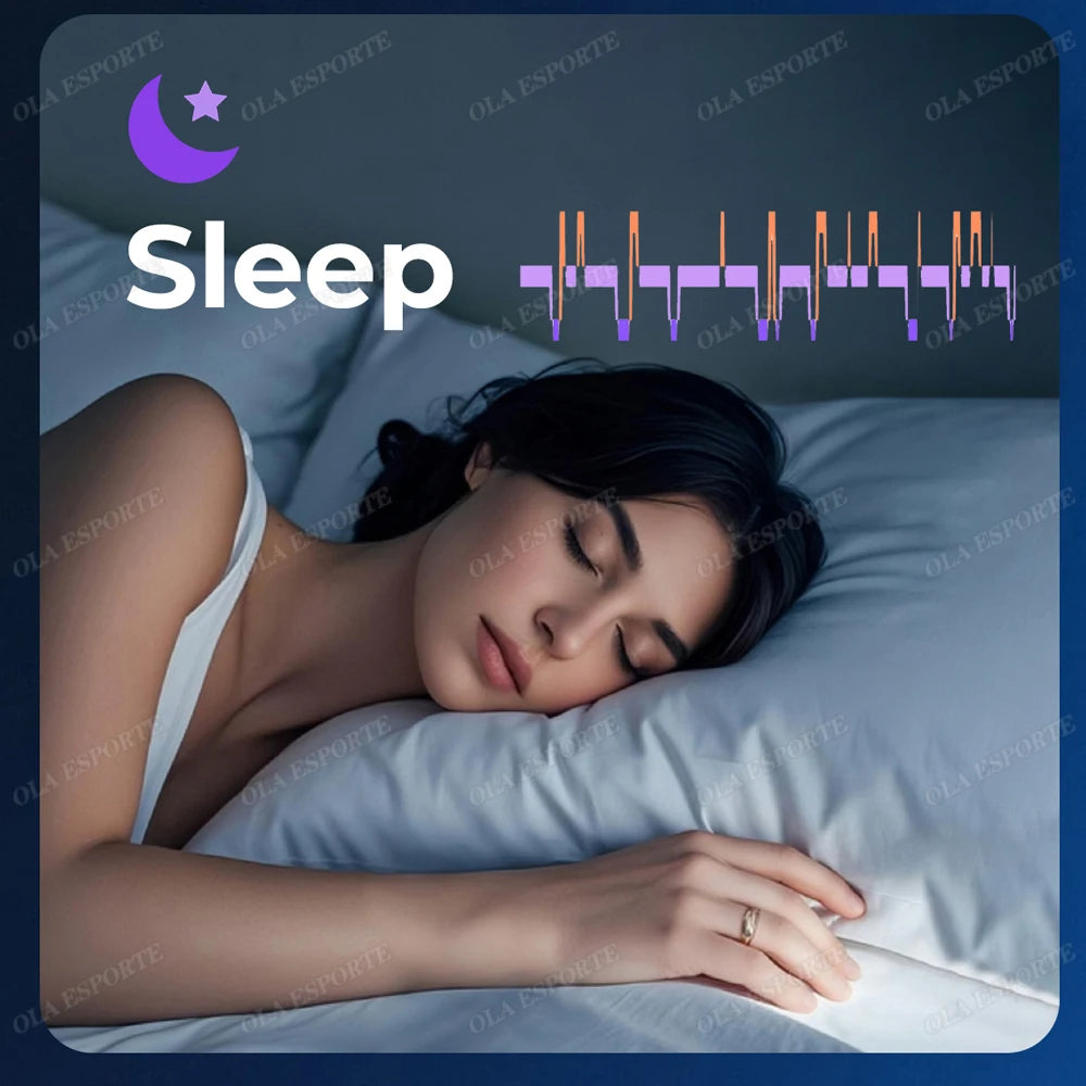 Smart Ring - Blood Oxygen Heart Rate Sleep Monitor GPS Tracking Waterproof