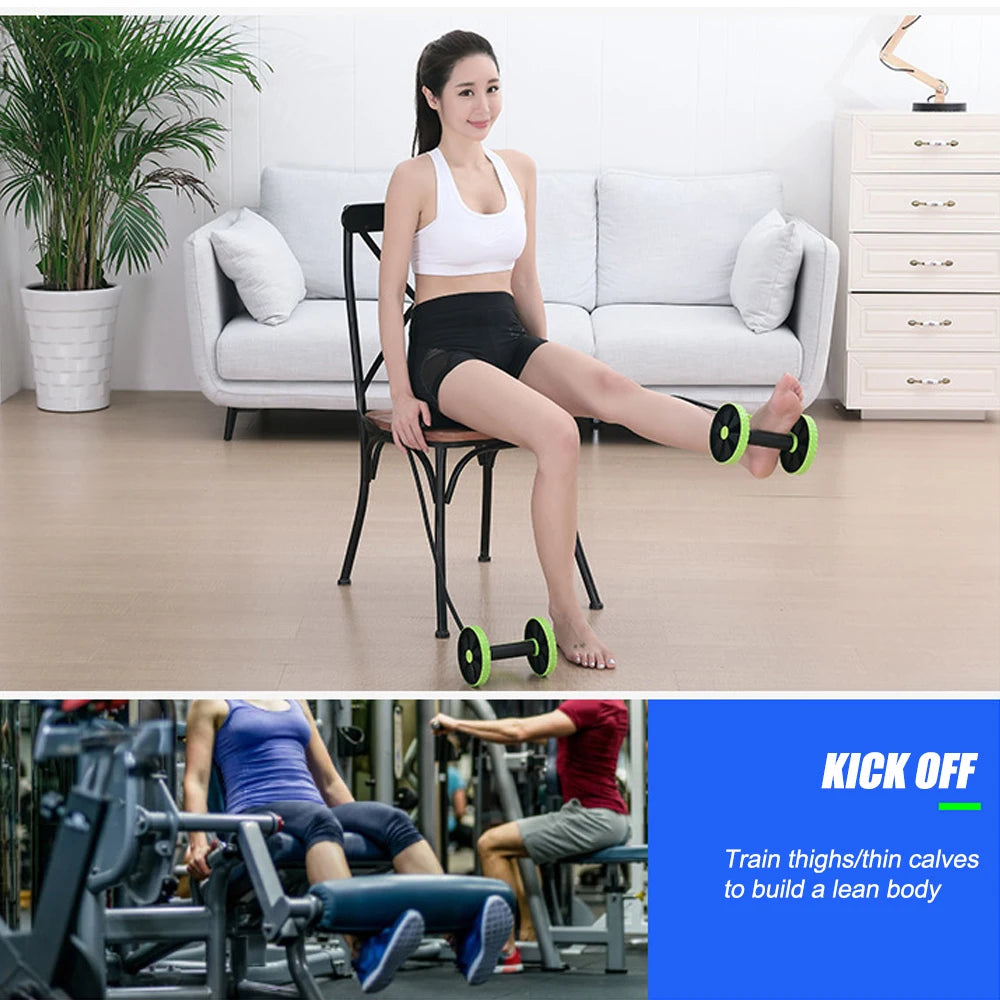 Ab Roller for Abs Workout Multifunctional Thicker No Noise Ab Roller Wheel Exercise Equipment Easy to Use Ab Roller Body Shaping