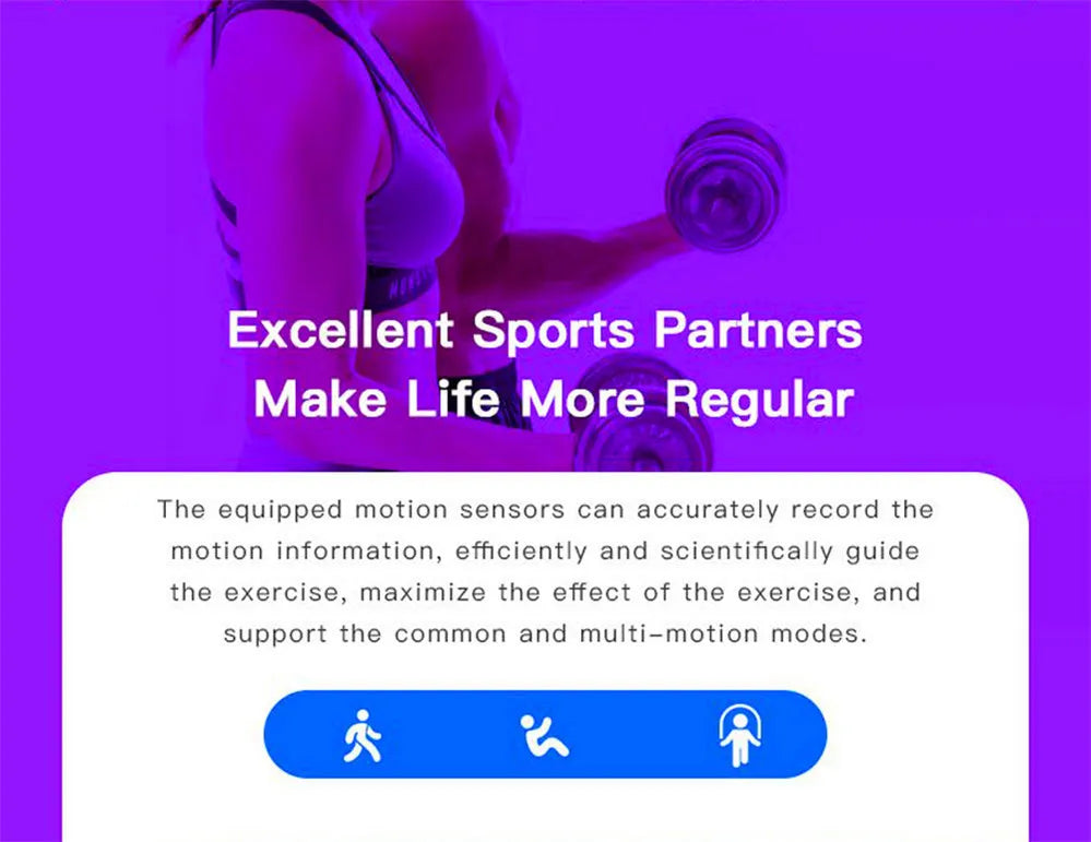 Smart Watch - Heart Rate Monitor Fitness Tracker Round Digital Watch