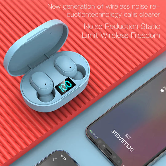 TWS Bluetooth Earbuds - Wireless Noise Cancelling Earphones with HD Microphone
