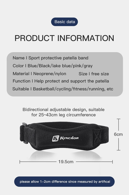 Adjustable Knee Pad for Pain Relief and Knee Support
