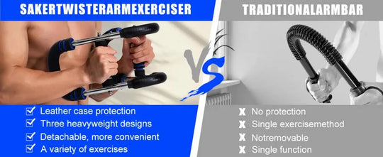 65*17.5cm Twister Arm Exerciser With Foam Handle 40-50kg Adjustable Chest Workout Bar Forearm Triceps Muscle Fitness Equipment
