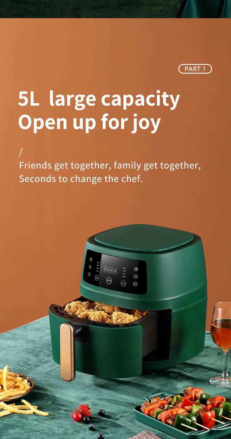5L Smart Electric Air Fryers