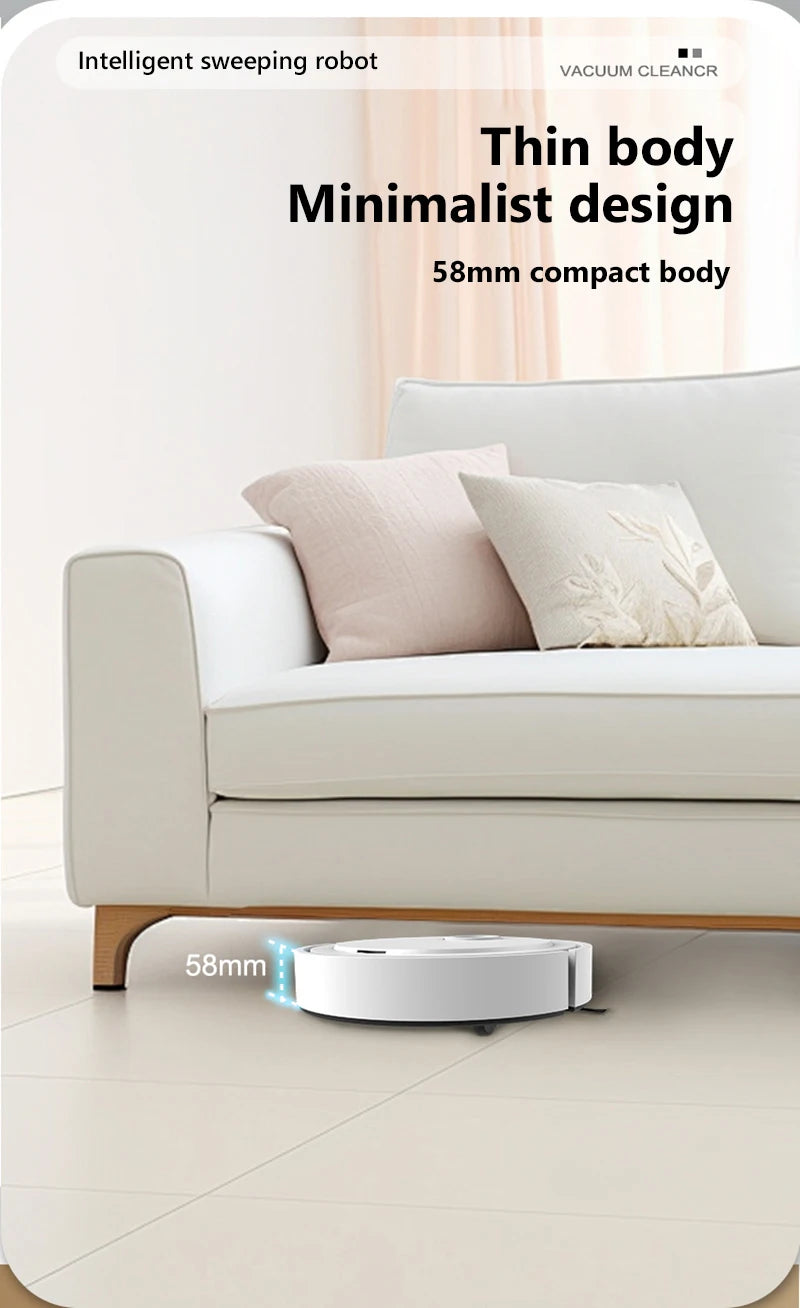 Smart Robot Vacuum & Mop - 3-in-1 Floor Cleaner for Pet Hair, Carpet & Hard Floors