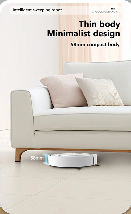 Smart Robot Vacuum & Mop - 3-in-1 Floor Cleaner for Pet Hair, Carpet & Hard Floors
