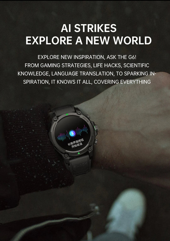 GPS Smartwatch - 1.43" AMOLED AI Sport Fitness Tracker with Bluetooth Call & Compass