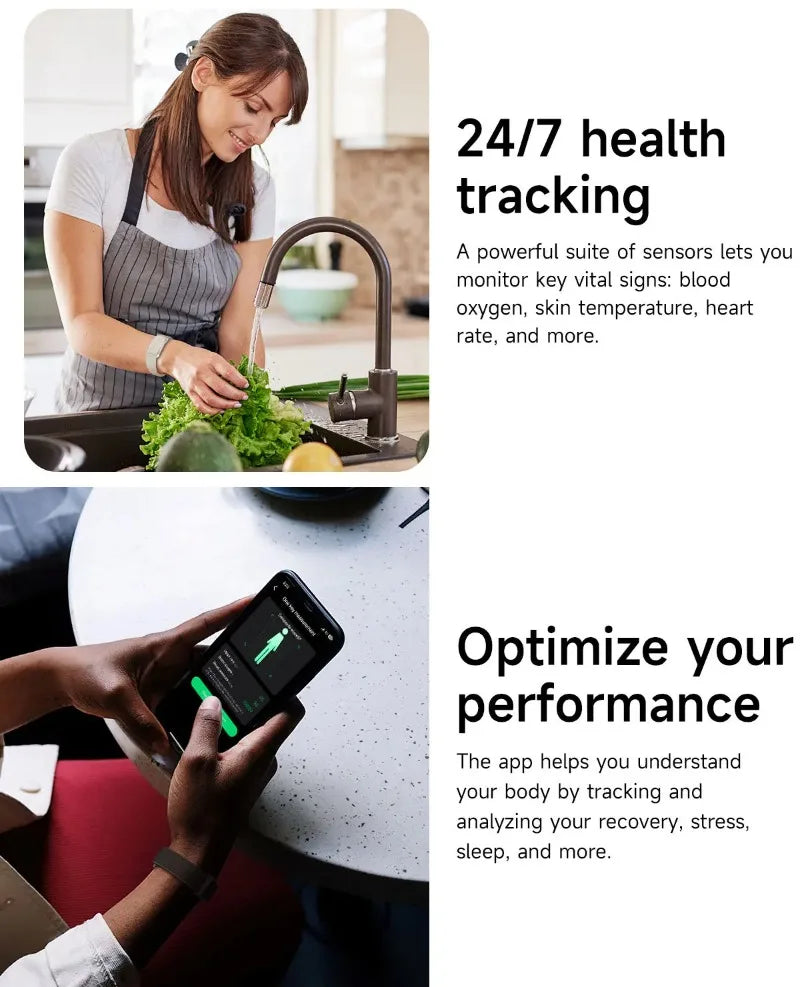 Smart Bracelet - Heart Rate & Blood Oxygen Monitor Fitness Tracker for Men & Women