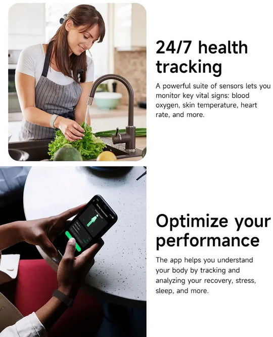 Smart Bracelet - Heart Rate & Blood Oxygen Monitor Fitness Tracker for Men & Women