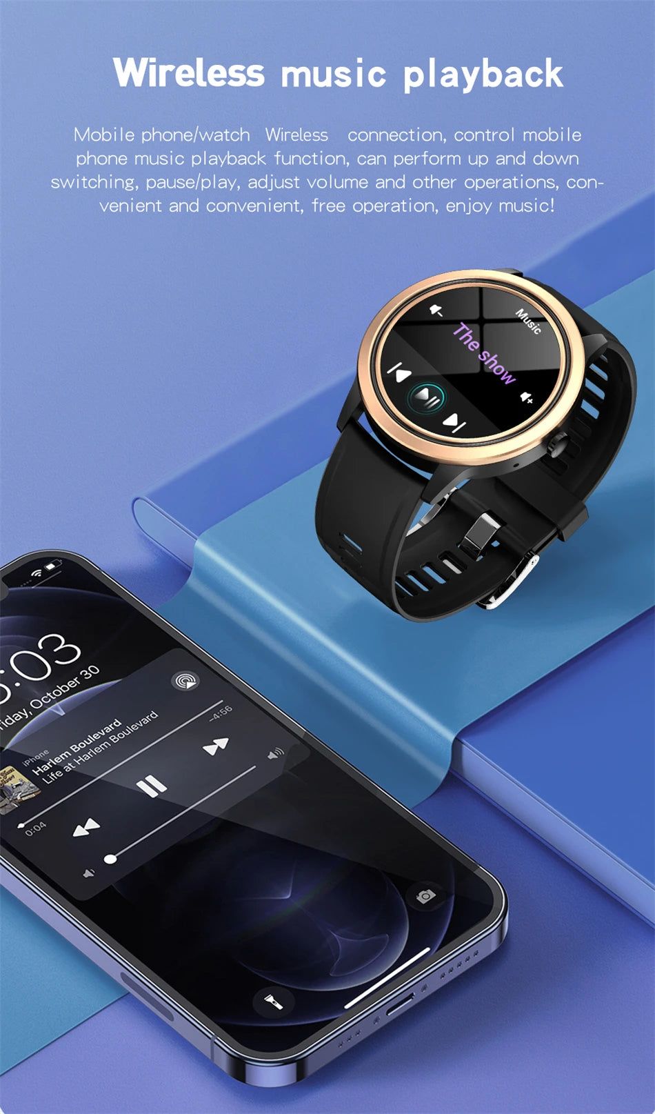 Women's Bluetooth Smart Watch - Heart Rate Blood Pressure Monitor Waterproof Smartwatch for Android & iOS