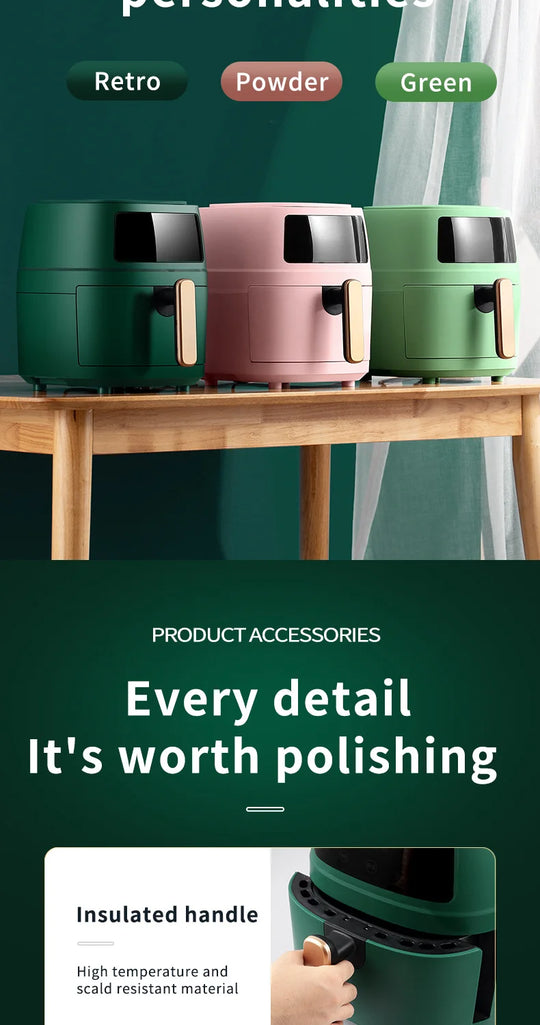 5L Smart Electric Air Fryers