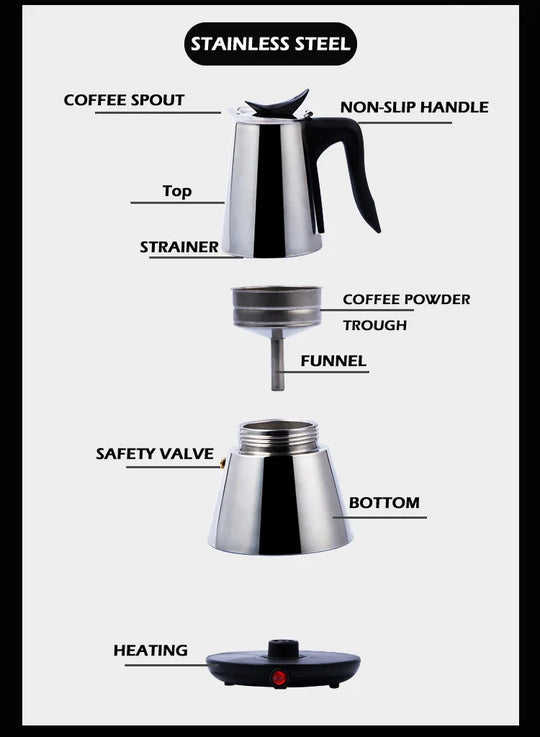 Espresso Coffee Maker Italian Cuban Classic Coffee Pot