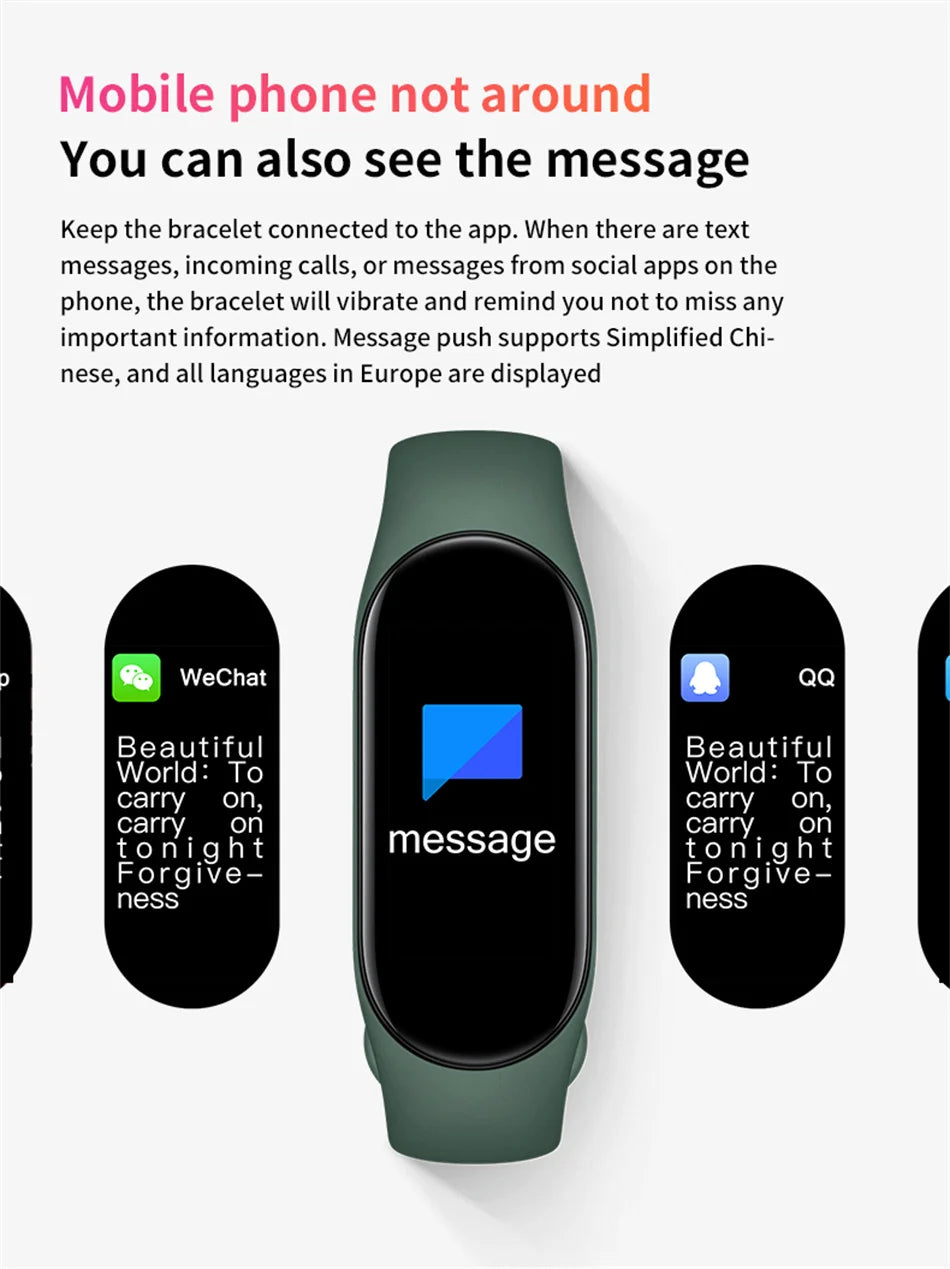 M8 Smart Watch - Fitness Tracker with Heart Rate Monitor for Android & iOS