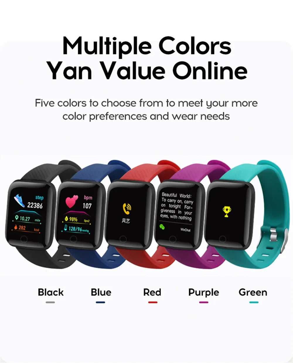 2025 Smartwatch - Full Touch Screen IP67 Waterproof Fitness Tracker