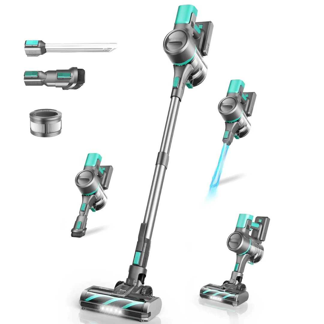 Cordless Vacuum Cleaner - 28KPa 3-Mode Handheld Stick for Home & Carpet
