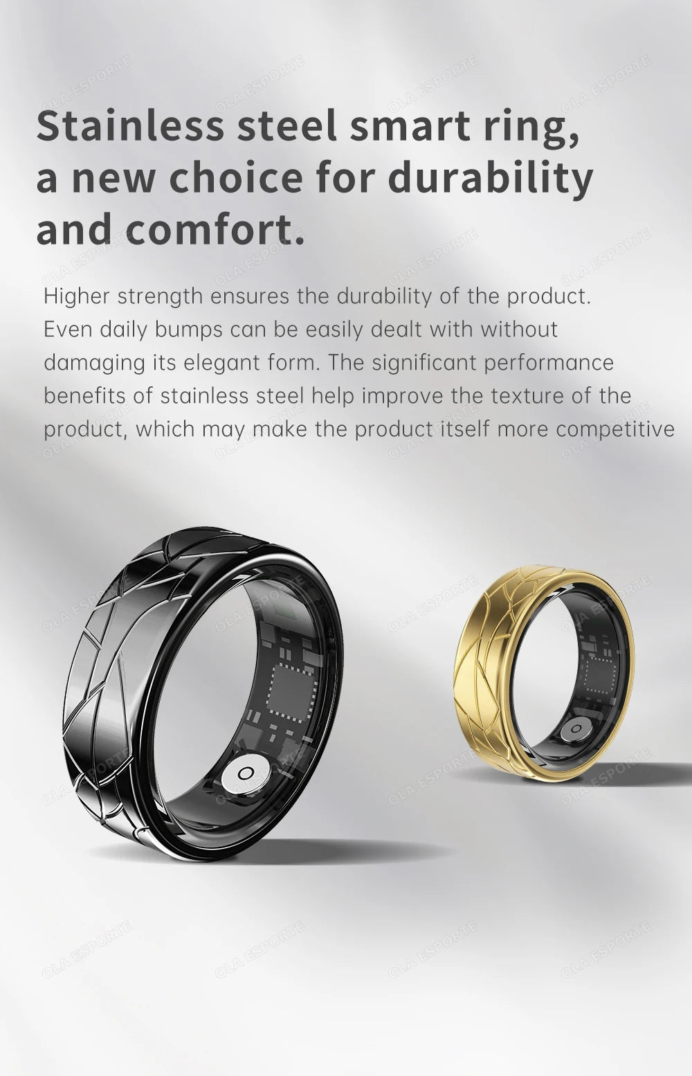 Smart Ring - Heart Rate Blood Oxygen Monitor IP68 Waterproof