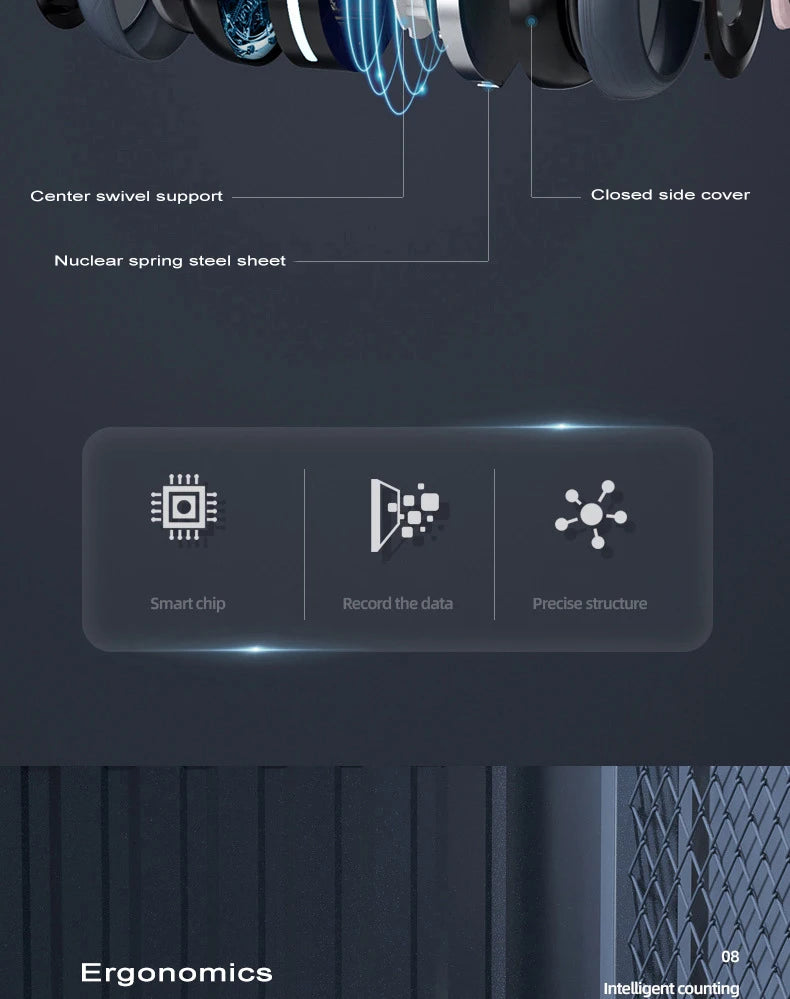 Intelligent Automatic Rebound Ab Roller, Abdominal Wheel for camping, Silent Fitness, Abdominal Strengthening Wheel