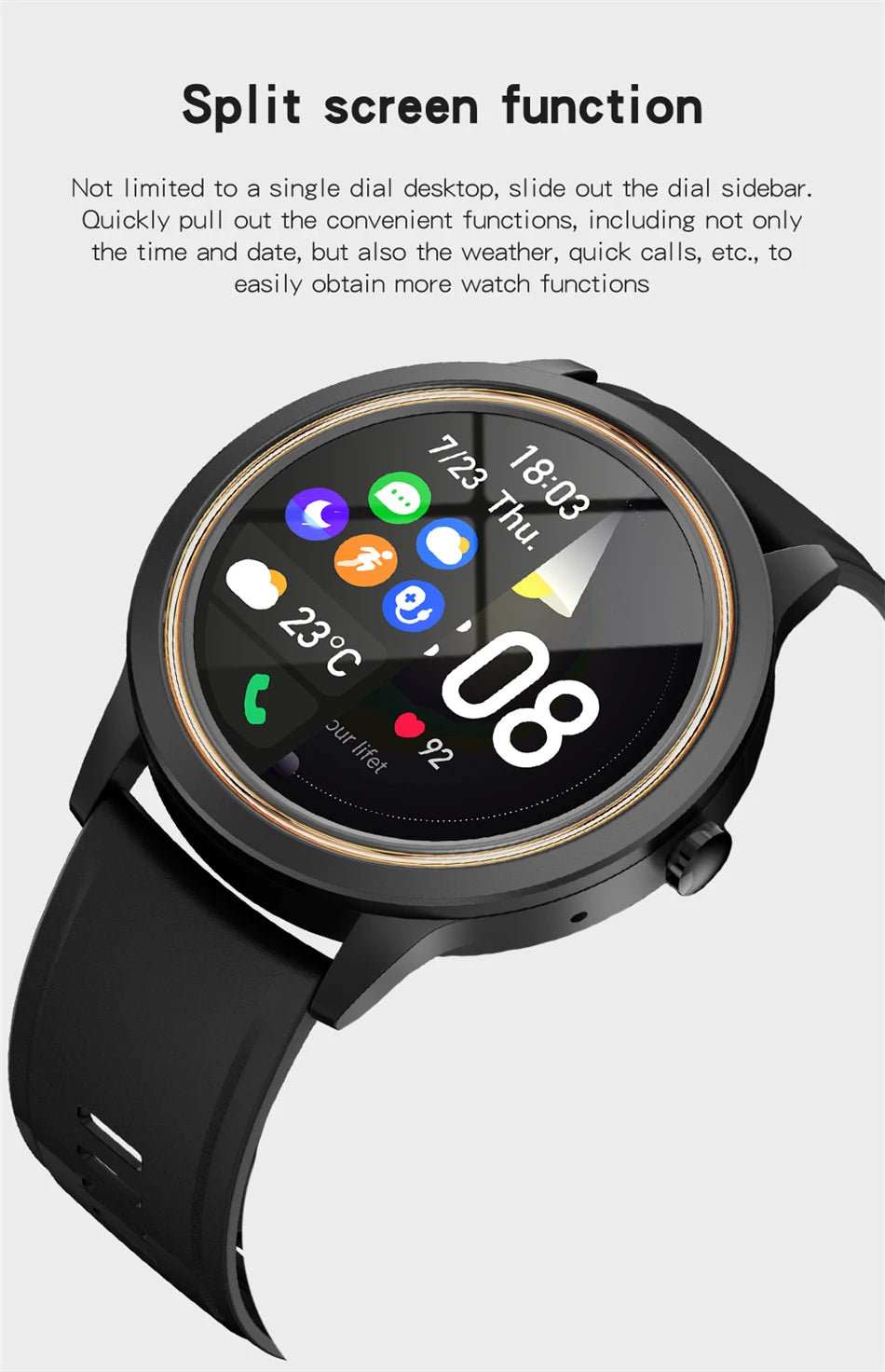 Women's Bluetooth Smart Watch - Heart Rate Blood Pressure Monitor Waterproof Smartwatch for Android & iOS