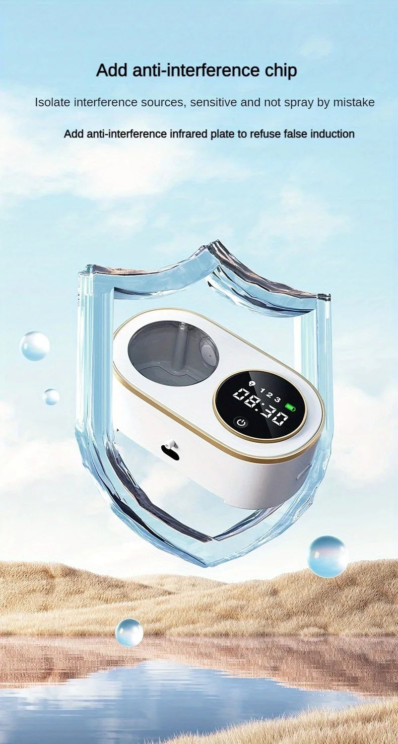 Sarmocare Smart Foaming Soap Dispenser - Touchless, LED Screen, 320ml, 3000mAh, USB-C