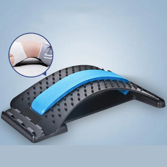 Back Stretcher - 3-Level Lower Back Pain Relief & Lumbar Support