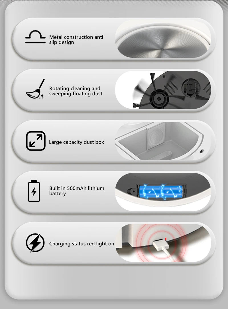 Smart Robot Vacuum & Mop - 3-in-1 Floor Cleaner for Pet Hair, Carpet & Hard Floors