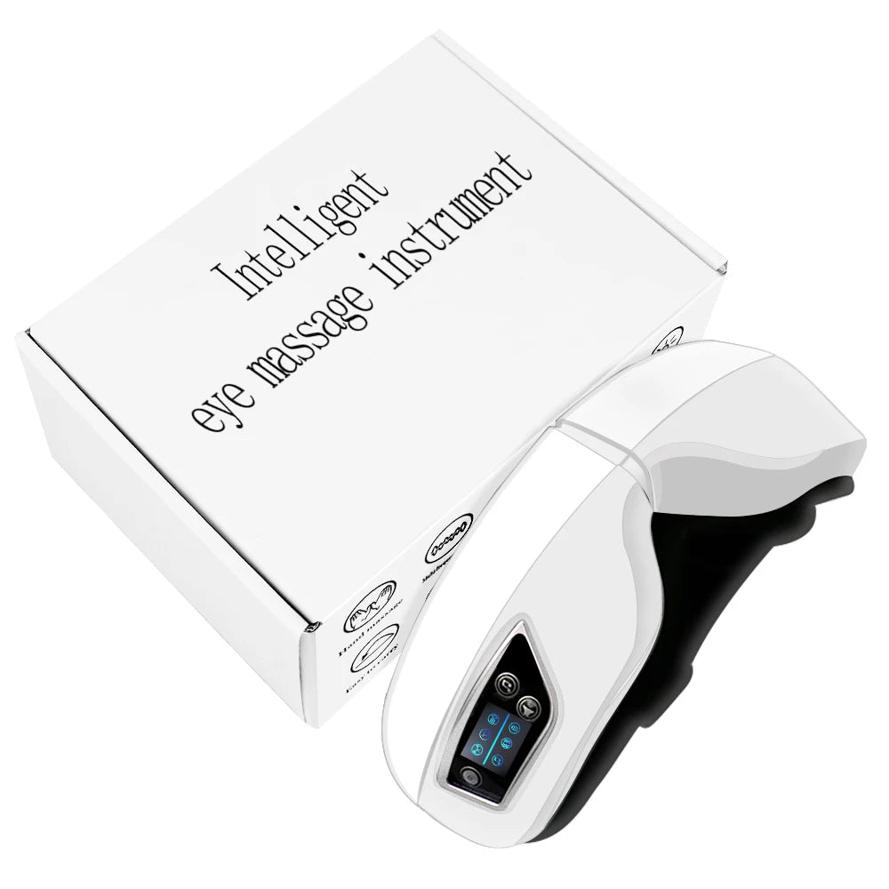 Eye Massager - Smart Airbag, Heat Compress, Vibration & Bluetooth Music - for Eye Fatigue Relief