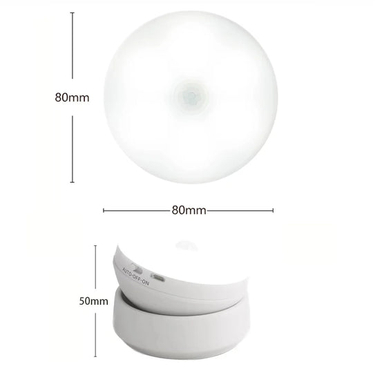 LED Night Light USB - Motion Sensor Bedside Cabinet & Wardrobe Lamp