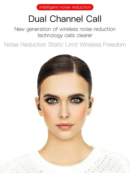 Wireless Bluetooth Earbuds - Noise Cancelling Headphones with Microphone