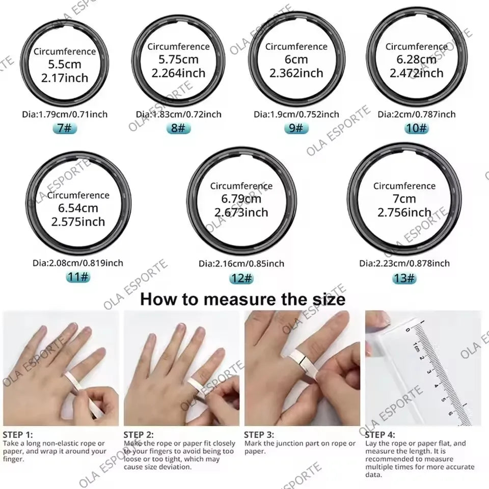 Smart Ring - 5ATM Waterproof with Heart Rate, Sleep & Health Monitoring