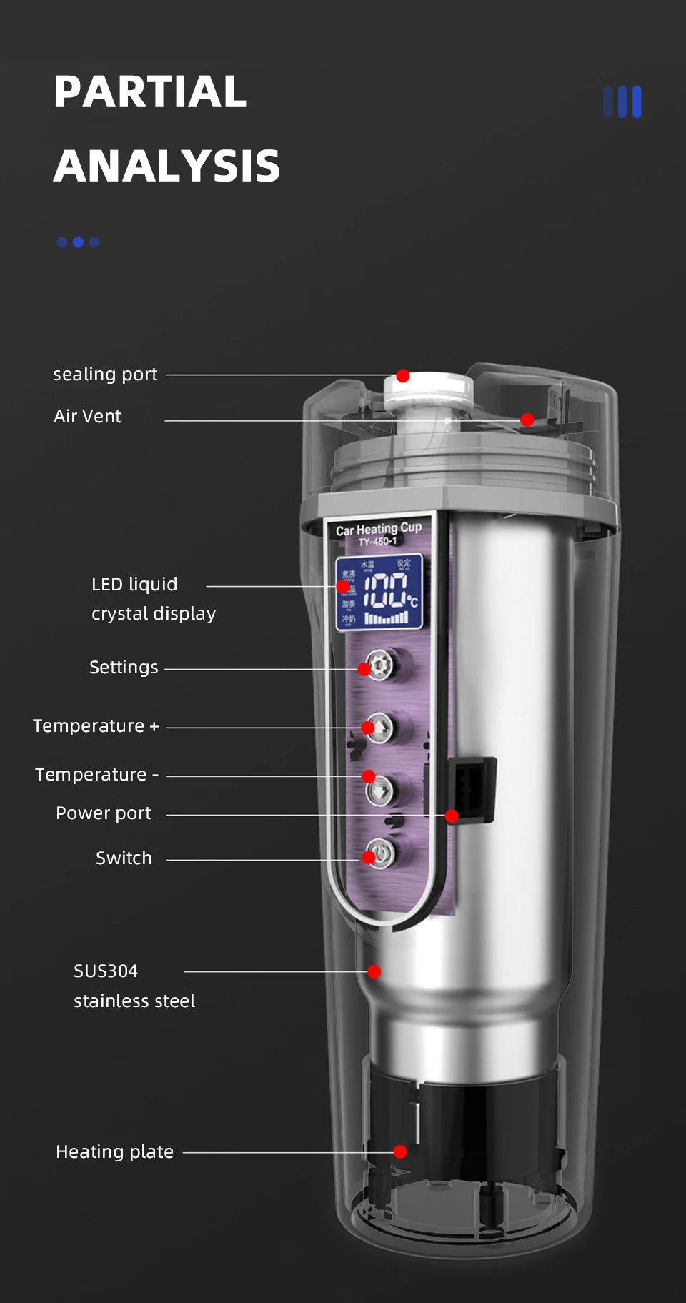 Car Electric Hot Water Mug