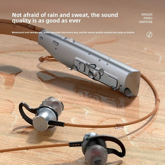 Magnetic Neckband Bluetooth Earphones - Wireless Sport Headset with Mic