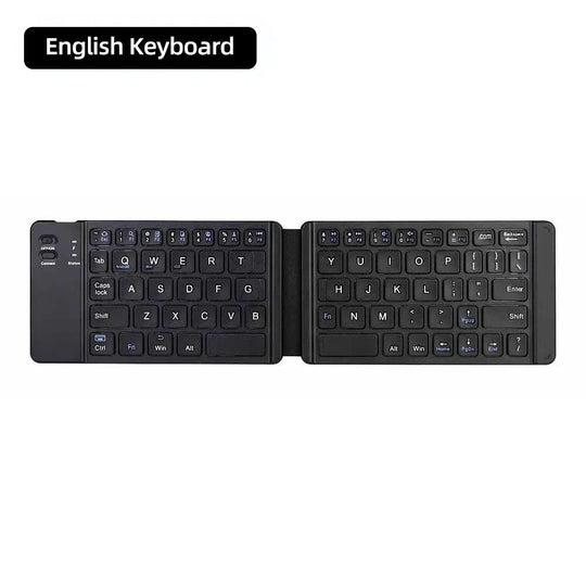 Foldable Bluetooth Keyboard with Touchpad - Mini Wireless Keyboard for Tablet iPad Phone Windows Android iOS